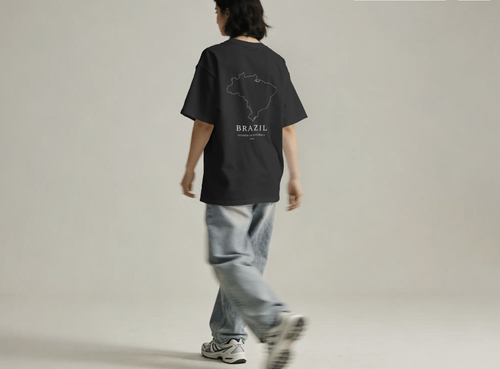 BRAZIL 240 GSM Premium Cotton Streetwear Tee