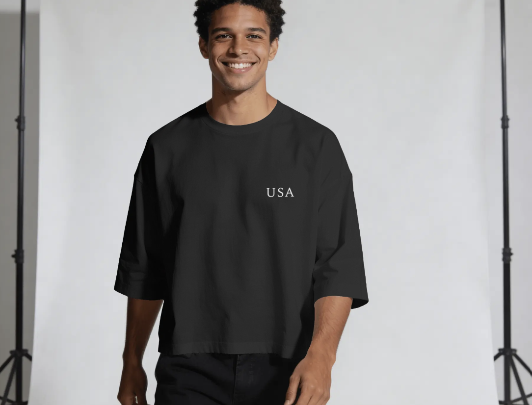 USA 240 GSM Premium Cotton Streetwear Tee