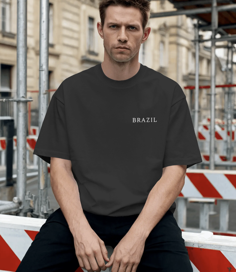 BRAZIL 240 GSM Premium Cotton Streetwear Tee