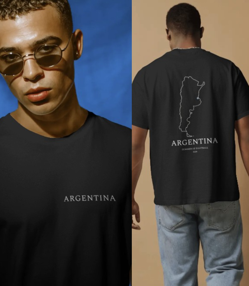 ARGENTINA 240 GSM Premium Cotton Streetwear Tee